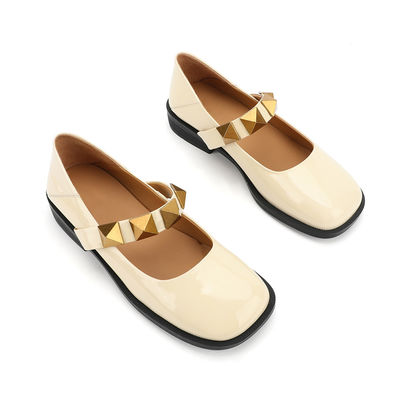 নন স্লিপ মহিলাদের ফ্ল্যাট লেদার জুতা, লেডিস বিউটিফুল উইমেন মেরি জেন ​​জুতা৷